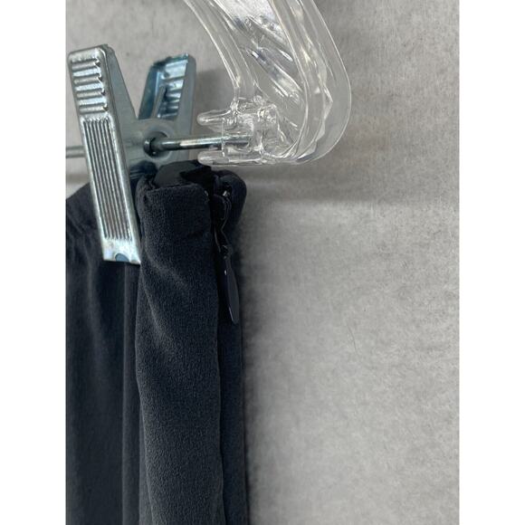 EILEEN FISHER Pants PP Petite Silk Georgette Crepe Pull On Side Zip Gray - Picture 4 of 11